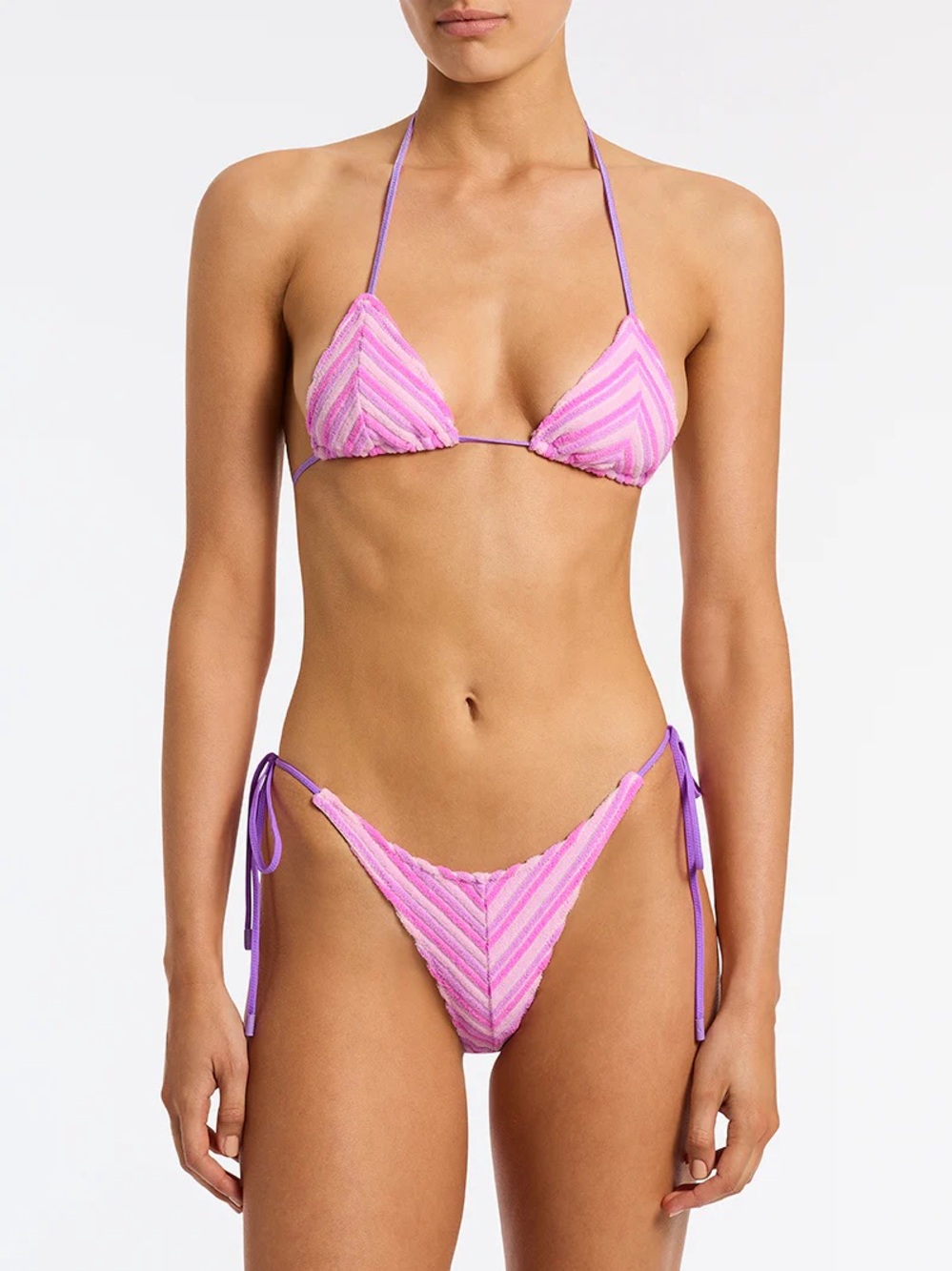 NWT Triangl Vinca Lotus Terry Towelling Traingle Bikini Set